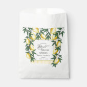 メインスクイズレモントロピカルブライダルシャワー フェイバーバッグ (正面)