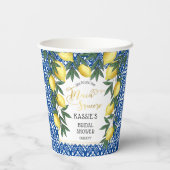 メインスクイズレモントロピカルブライダルシャワー 紙コップ (裏面)
