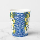 メインスクイズレモントロピカルブライダルシャワー 紙コップ (右)