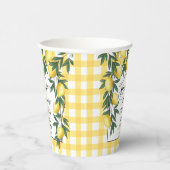 メインスクイズレモントロピカルブライダルシャワー 紙コップ (右)