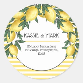 メインスクイズレモントロピカル差出人住所 ラウンドシール