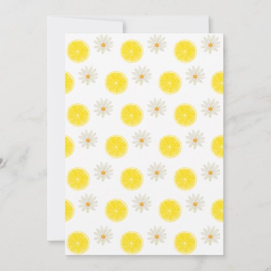 メインスクイズレモンフローラファースト誕生日 招待状 (裏面)