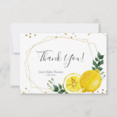 メインスクイズレモンブライダルシャワーサンキューカード サンキューカード (正面)