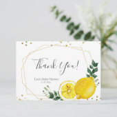メインスクイズレモンブライダルシャワーサンキューカード サンキューカード (スタンド正面)
