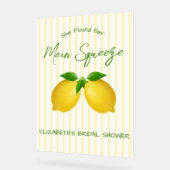 メインスクイズレモンブライダルシャワー アクリルサイン (傾斜)