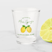 メインスクイズレモンブライダルシャワー ショットグラス (正面)