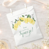 メインスクイズレモンブライダルシャワー フェイバーバッグ (クリップ留めされた状態)