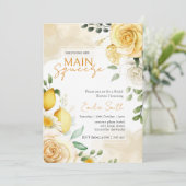 メインスクイズレモンブライダルシャワー 招待状 (スタンド正面)
