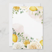 メインスクイズレモンブライダルシャワー 招待状 (裏面)