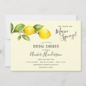 メインスクイズレモンブライダルシャワー 招待状 (正面)