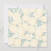 メインスクイズレモンブライダルシャワー 招待状 (裏面)