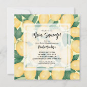 メインスクイズレモンブライダルシャワー 招待状 (正面)