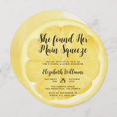 メインスクイズレモンブライダルシャワー 招待状 (正面/裏面)