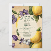メインスクイズレモンブライダルシャワー 招待状 (正面)