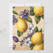 メインスクイズレモンブライダルシャワー 招待状 (裏面)