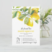 メインスクイズレモンブライダルシャワー 招待状 (スタンド正面)