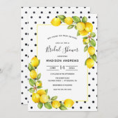 メインスクイズレモンブライダルシャワー 招待状 (正面/裏面)
