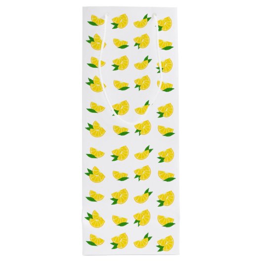 メインスクイズレモンプリントワイン抱き枕 ワインギフトバッグ (裏面)