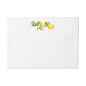 メインスクイズレモン差出人住所ラベル ラップアラウンドラベル (裏面)