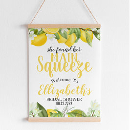 メインスクイズレモン誕生日ウェルカムサイン ポスター