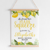 メインスクイズレモン誕生日ウェルカムサイン ポスター