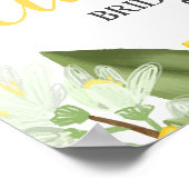 メインスクイズレモン誕生日ウェルカムサイン ポスター (角)