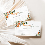 メインスクイズ柑橘系テーマデート夜アイディア エンクロージャーカード