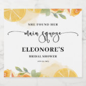 メインスクイーズのブライダルシャワーを発見 スパークリングワインラベル (シングルラベル)