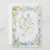 メインスクイーズのブライダルシャワーランチョンを見つけた 招待状 (裏面)