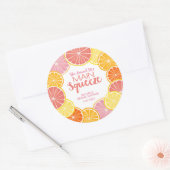 メインスクイーズのブライダルシャワー ラウンドシール (封筒)