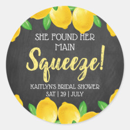 メインスクイーズの彼女のレモン ブライダルシャワーが見つかった ラウンドシール