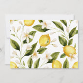 メインスクイーズの柑橘 ブライダルシャワー サンキューカード (裏面)