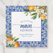 メインスクイーズオレンジのブライダルシャワー フェイバータグ (裏面)