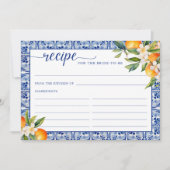 メインスクイーズオレンジのレシピカードを見つけた 招待状 (正面)