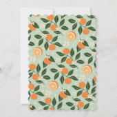 メインスクイーズオレンジシトラス ブライダルブランチ 招待状 (裏面)