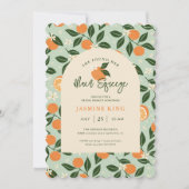 メインスクイーズオレンジシトラス ブライダルブランチ 招待状 (正面)