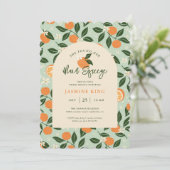 メインスクイーズオレンジシトラス ブライダルブランチ 招待状 (スタンド正面)