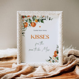 メインスクイーズキスブライダルシャワーゲーム ポスター