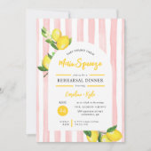 メインスクイーズサマーレモンリハーサルディナー 招待状 (正面)