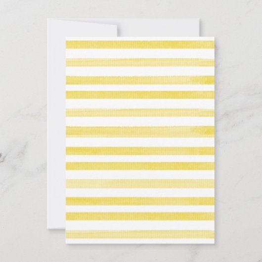 メインスクイーズフローラレモンリースブライダルシャワー 招待状 (裏面)