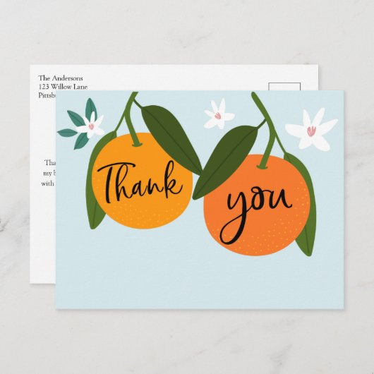 メインスクイーズブライダルシャワーありがとう ポストカード (正面/裏面)