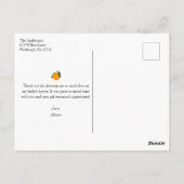 メインスクイーズブライダルシャワーありがとう ポストカード (裏面)