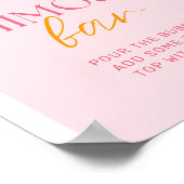 メインスクイーズブライダルシャワーミモサバーサイン ポスター (角)