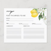 メインスクイーズブライダルシャワーレシピカード (正面)