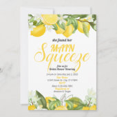 メインスクイーズブライダルシャワーレモン招待状 招待状 (正面)