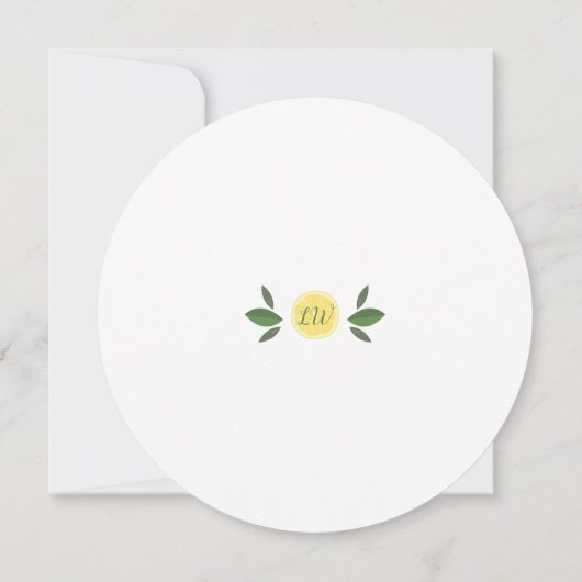 メインスクイーズレモンおもしろいブライダルシャワー 招待状 (裏面)