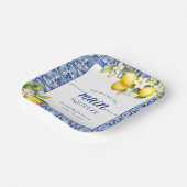 メインスクイーズレモンのブライダルシャワー ペーパープレート (傾斜あり)