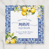 メインスクイーズレモンの花嫁シャワー フェイバータグ (裏面)