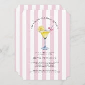 メインスクイーズレモンドロップマルチニブライダルシャワー 招待状 (正面/裏面)