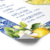 メインスクイーズレモンブライダルシャワースピリッツバー ポスター (角)